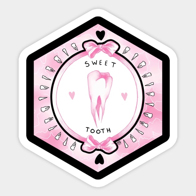 Sweet Tooth Sticker by MissMegMcGee